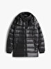 Kadın Gloss Down Waist Puffer Mont