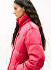 Kadın TJW Quilted Velvet Puffer Mont