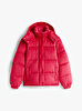 Kadın TJW Quilted Velvet Puffer Mont