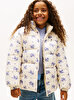 Kız Çocuk Flower Reversible Puffer Mont
