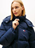 Kadın TJW Oversize Hooded Flag Puffer Mont