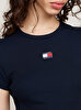 Kadın TJW Slim Badge Rib T-shirt
