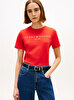 Kadın Regular Corp Logo C-neck T-shirt
