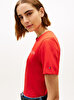 Kadın Regular Corp Logo C-neck T-shirt