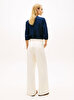 Kadın Preppy Cotton Wide Pantolon