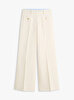 Kadın Preppy Cotton Wide Pantolon