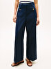 Kadın Preppy Cotton Wide Pantolon