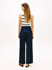 Kadın Preppy Cotton Wide Pantolon