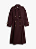 Kadın Oversized Cotton Trençkot