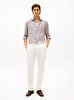 Erkek Linen Bengal Stripe Gömlek