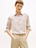 Erkek Linen Bengal Stripe Gömlek