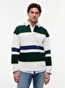 Erkek Relaxed Stripe Rugby Sweatshirt