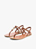 Kadın Leather Tanga Sandalet