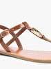 Kadın Leather Tanga Sandalet