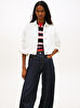 Kadın Oversize Crop Trucker Denim Ceket