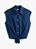 Kadın TJW Tie Front Poplin Gömlek