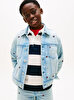 Erkek Çocuk Wavy Flag Oversize Trucker Denim Ceket