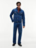 Erkek Regular Trucker Denim Ceket