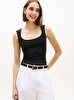 Kadın B&w Slim Scoop T-shirt