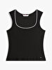 Kadın B&w Slim Scoop T-shirt
