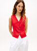 Kadın New Essential Linen Yelek