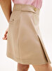 Kadın Preppy Cotton Pleated Etek
