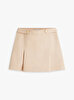 Kadın Preppy Cotton Pleated Etek
