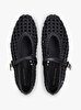 Kadın Woven Leather Babet