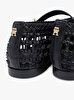 Kadın Woven Leather Babet