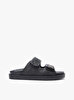 Kadın Double Strap Raffia Sandalet