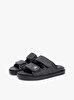 Kadın Double Strap Raffia Sandalet