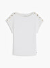 Kadın Gold Button T-shirt
