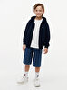 Erkek Çocuk Tonal Flag Zip Through Sweatshirt