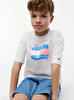 Erkek Çocuk Tommy Flag Graffiti T-shirt