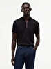 Erkek Liquid Cotton Zip Polo T-shirt