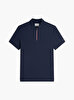 Erkek Liquid Cotton Zip Polo T-shirt