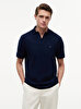 Erkek V Neck Crepe Classic Polo T-shirt
