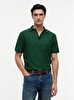 Erkek V Neck Crepe Classic Polo T-shirt
