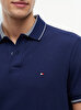 Erkek Stripe Undercollar Polo T-shirt