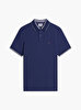 Erkek Stripe Undercollar Polo T-shirt