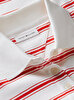 Kadın Mıltistripe Oversized Polo T-shirt