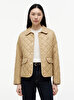 Kadın Padded Slim Quilted Puffer Mont