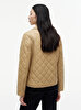 Kadın Padded Slim Quilted Puffer Mont