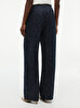Kadın Linen Nautical Stripe Pantolon