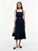 Kadın Contrast Stitch Elbise