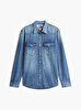 Erkek Regular Denim Wester Gömlek