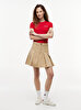Kadın TJW Pleated Mini Etek