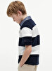 Erkek Çocuk Contrast Collar Rugby Polo T-shirt