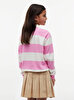 Kız Çocuk Rugby Stripe Polo T-shirt