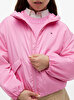 Kız Çocuk Hooded Shiny Flag Ceket